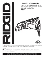 RIDGID R5010 Operator'S Manual предпросмотр