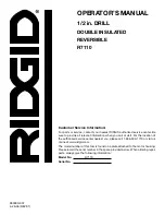 Preview for 16 page of RIDGID R7110 Operator'S Manual