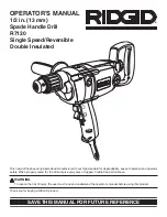 Предварительный просмотр 1 страницы RIDGID R7120 Operator'S Manual