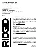 Preview for 36 page of RIDGID R71211 Operator'S Manual