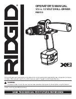 RIDGID R82015 Operator'S Manual preview