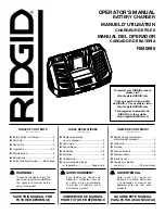 RIDGID R840095 Operator'S Manual предпросмотр