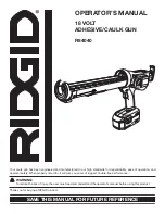 RIDGID R84040 Operator'S Manual preview
