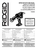 RIDGID R84044 Operator'S Manual предпросмотр