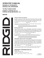 Предварительный просмотр 24 страницы RIDGID R84044 Operator'S Manual