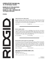 Preview for 16 page of RIDGID R84084 Operator'S Manual