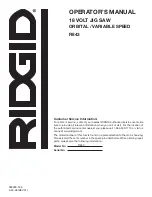 Предварительный просмотр 20 страницы RIDGID R843 Operator'S Manual