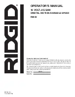 Предварительный просмотр 20 страницы RIDGID R8433 Operator'S Manual