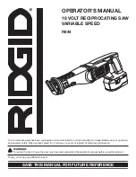 RIDGID R844 Operator'S Manual preview