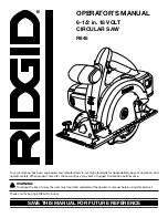 Предварительный просмотр 1 страницы RIDGID R845 Operator'S Manual