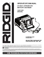 Preview for 1 page of RIDGID R85009 Operator'S Manual