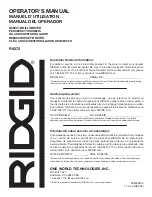 Предварительный просмотр 28 страницы RIDGID R86001 Operator'S Manual