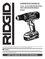 RIDGID R86006 Operator'S Manual preview