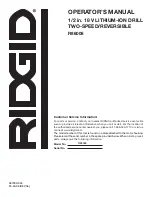 Предварительный просмотр 18 страницы RIDGID R86006 Operator'S Manual