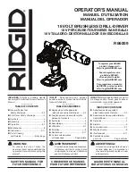 Preview for 1 page of RIDGID R86009 Operator'S Manual