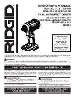 RIDGID R86030 Operator'S Manual preview