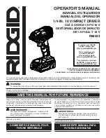 Предварительный просмотр 1 страницы RIDGID R86034 Operator'S Manual