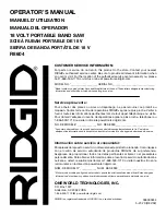 Предварительный просмотр 24 страницы RIDGID R8604 Operator'S Manual