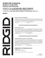 Preview for 36 page of RIDGID R86042 Operator'S Manual