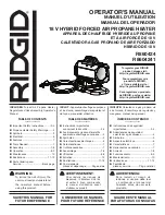 Preview for 1 page of RIDGID R860424 Operator'S Manual