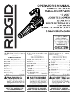 Предварительный просмотр 1 страницы RIDGID R860430 Operator'S Manual