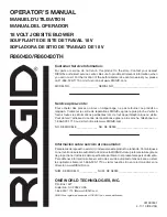 Preview for 28 page of RIDGID R860430 Operator'S Manual