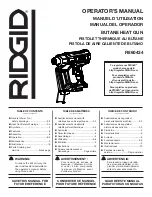 RIDGID R860434 Operator'S Manual предпросмотр