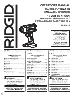 Предварительный просмотр 1 страницы RIDGID R860435 Operator'S Manual