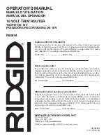 Preview for 32 page of RIDGID R86044 Operator'S Manual