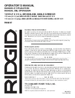 Предварительный просмотр 36 страницы RIDGID R86047 Operator'S Manual