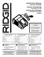 Preview for 1 page of RIDGID R86092 Operator'S Manual