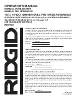 Предварительный просмотр 40 страницы RIDGID R861150 Operator'S Manual