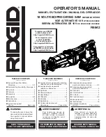 Предварительный просмотр 49 страницы RIDGID R8611503 Operator'S Manual