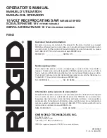 Предварительный просмотр 76 страницы RIDGID R8611503 Operator'S Manual