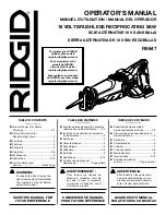 Предварительный просмотр 1 страницы RIDGID R8647 Operator'S Manual