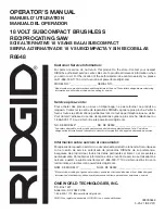 Предварительный просмотр 24 страницы RIDGID R8648 Operator'S Manual