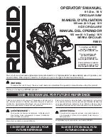 RIDGID R8651 Operator'S Manual предпросмотр