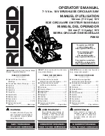 RIDGID R8653 Operator'S Manual предпросмотр