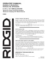 Предварительный просмотр 40 страницы RIDGID R8655 Operator'S Manual