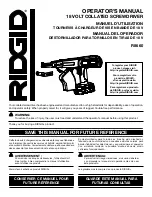 RIDGID R8660 Operator'S Manual preview