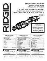 Предварительный просмотр 1 страницы RIDGID R866012 Operator'S Manual