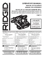 Preview for 1 page of RIDGID R86711 Operator'S Manual