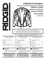 RIDGID R8700 Series Operator'S Manual предпросмотр