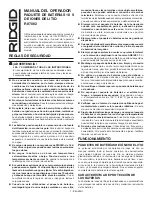 Preview for 5 page of RIDGID R87002 Operator'S Manual