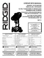 RIDGID R8711 Operator'S Manual preview