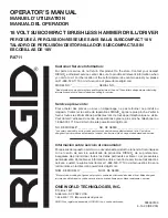 Предварительный просмотр 32 страницы RIDGID R8711 Operator'S Manual