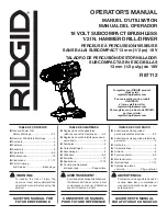 Предварительный просмотр 1 страницы RIDGID R87112 Operator'S Manual