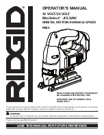 Предварительный просмотр 1 страницы RIDGID R883 Operator'S Manual