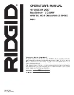 Предварительный просмотр 22 страницы RIDGID R883 Operator'S Manual