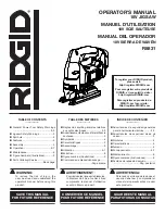 RIDGID R8831 Operator'S Manual предпросмотр